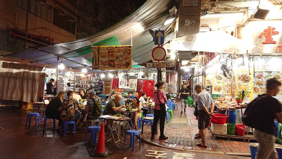 view of Trending Temple Street Night Market  Street Food
