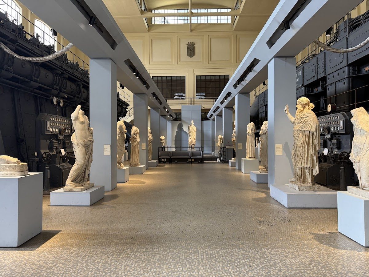 exhibit at Centrale Montemartini Museum