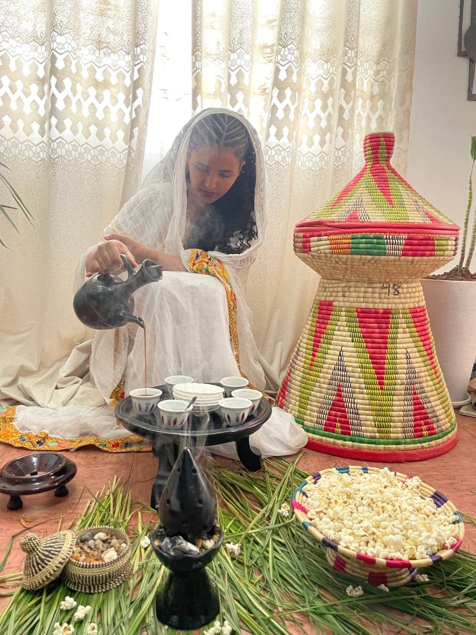 Ethiopian Coffee Ceremony, Addis Ababa