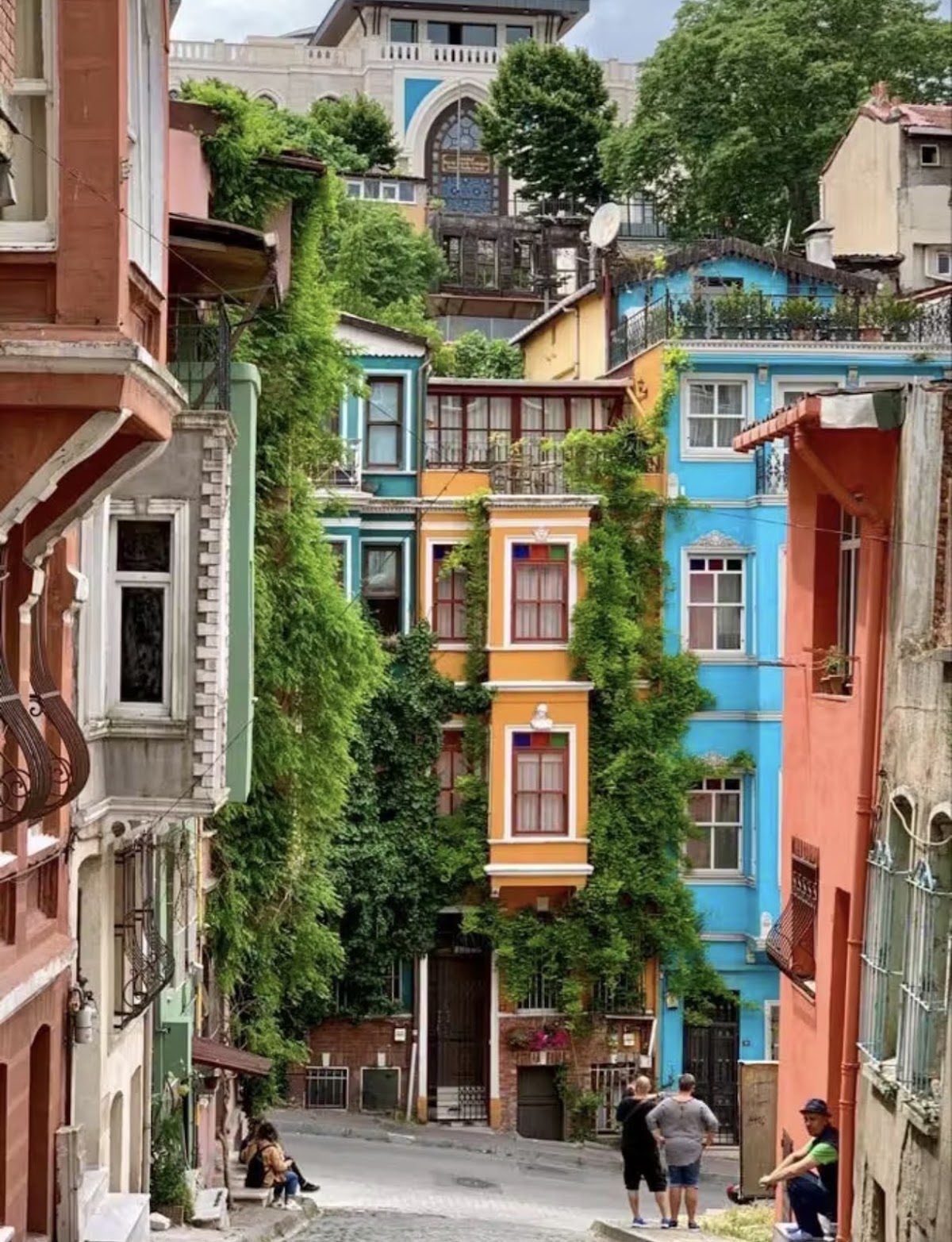 Fener Balat colorful houses, Istanbul