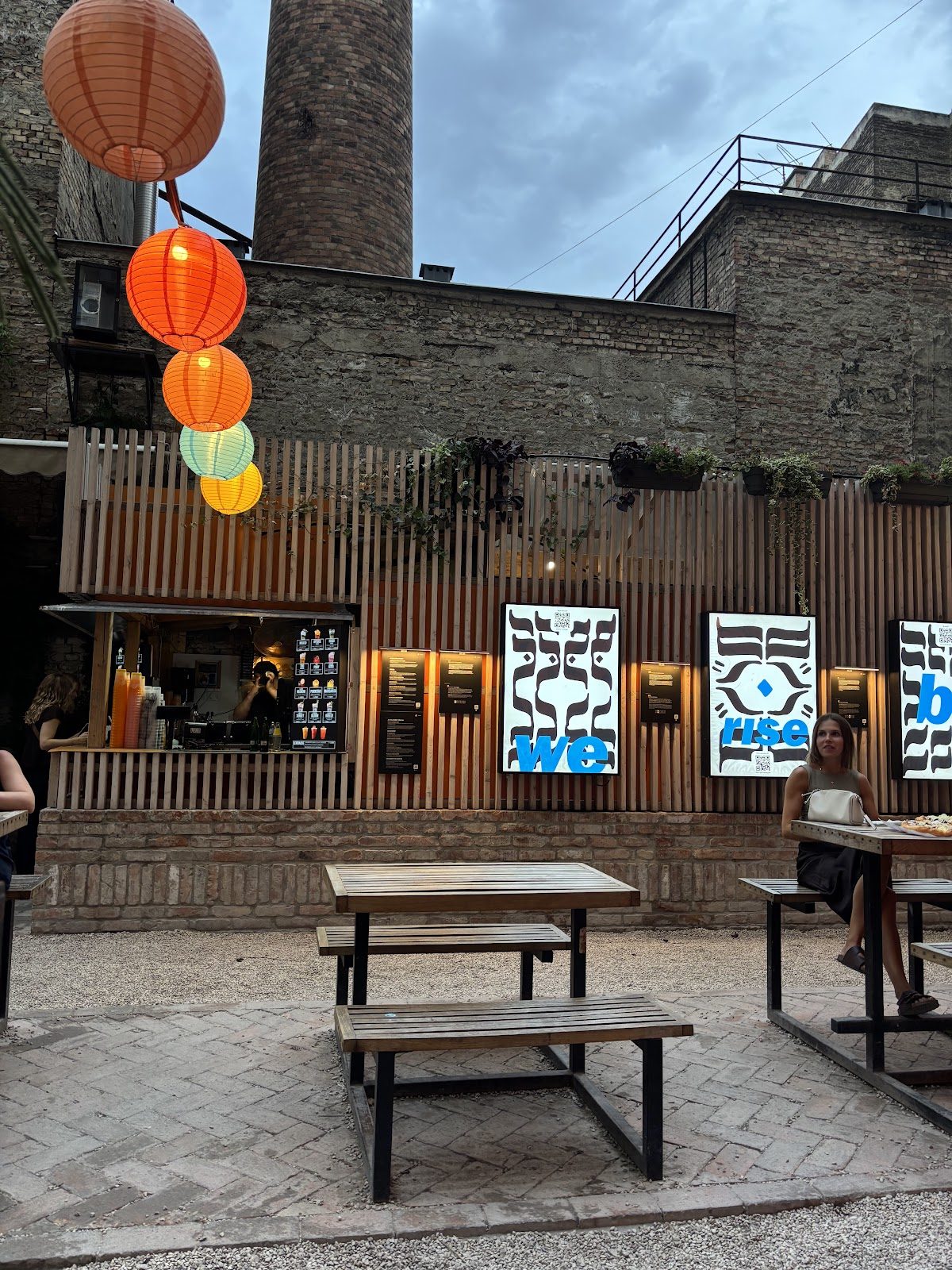 Jewish Quarter Budapest street art Karaván Street Food, Hungary