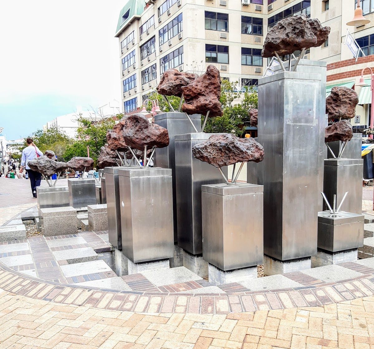 Gibeon Meteorites Fountain Windhoek, Namibia