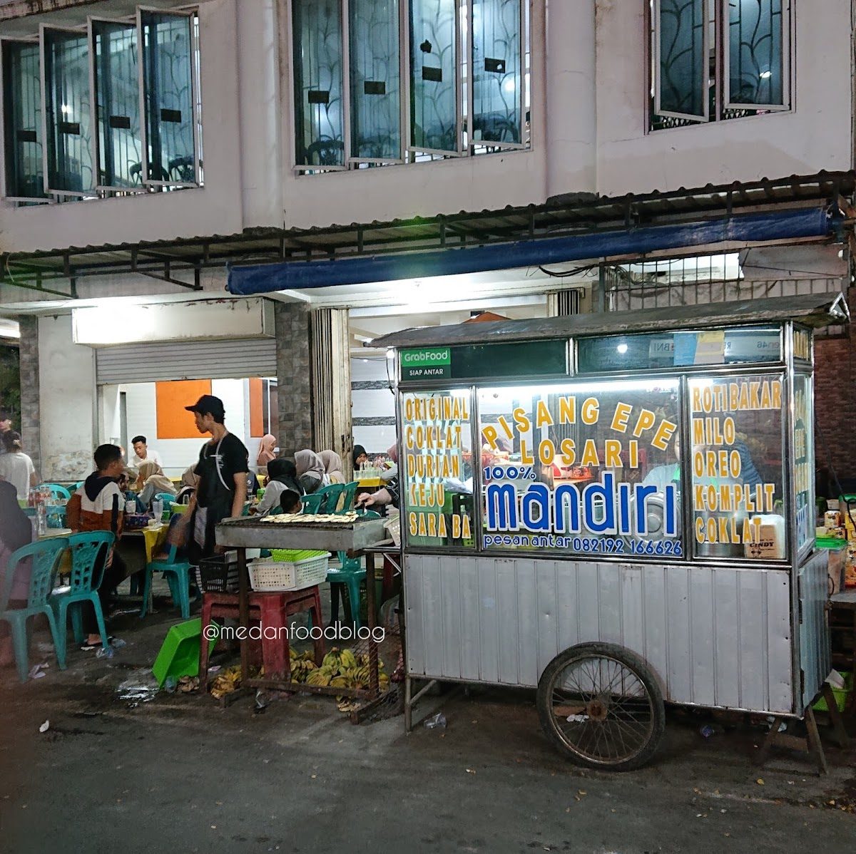Losari Beach street food Pisang Epe, Makassar