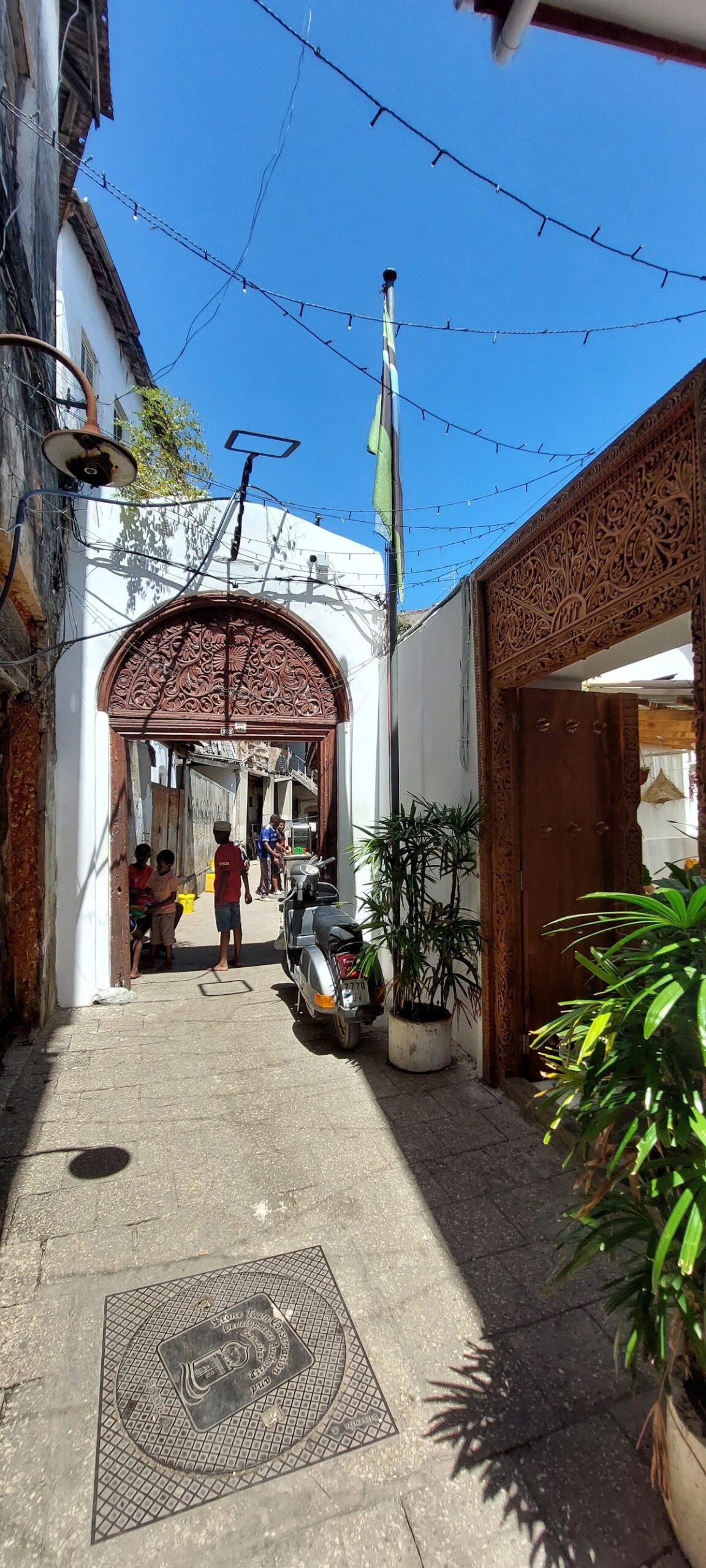 Stone Town hidden alleys carved doors, Zanzibar